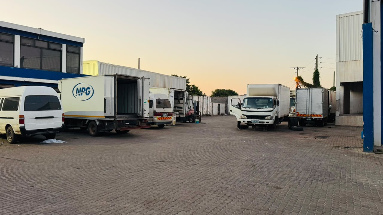 Secção de produtos no armazém